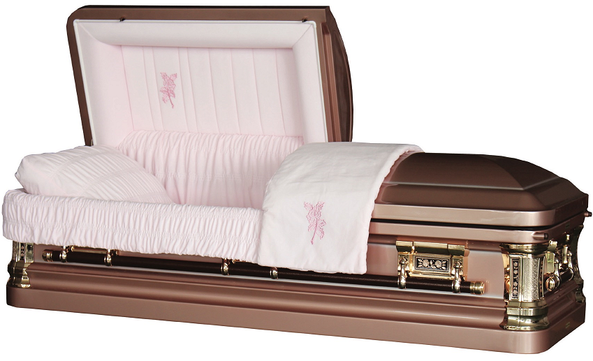 Photo of NOBLE SILVER ROSE metal casket Casket